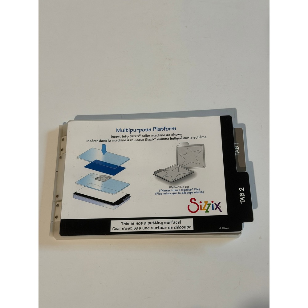 Sizzix Multipurpose Platform Hinged Die Cutting Embossing Base for Big Shot